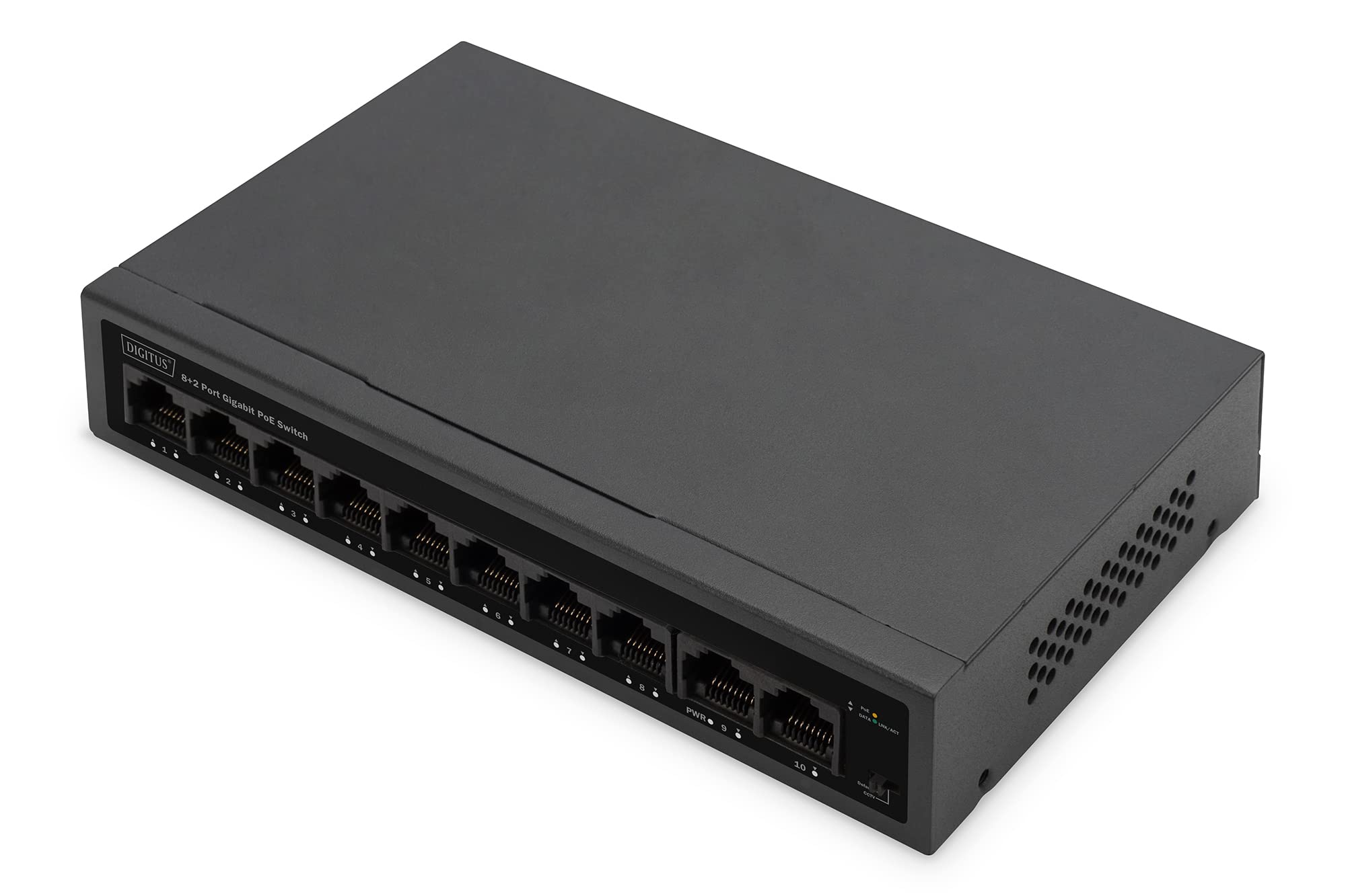 DIGITUS DIGITUS Switch 8+2Port 10/100 30W GE PoE Unmanaged schwarz