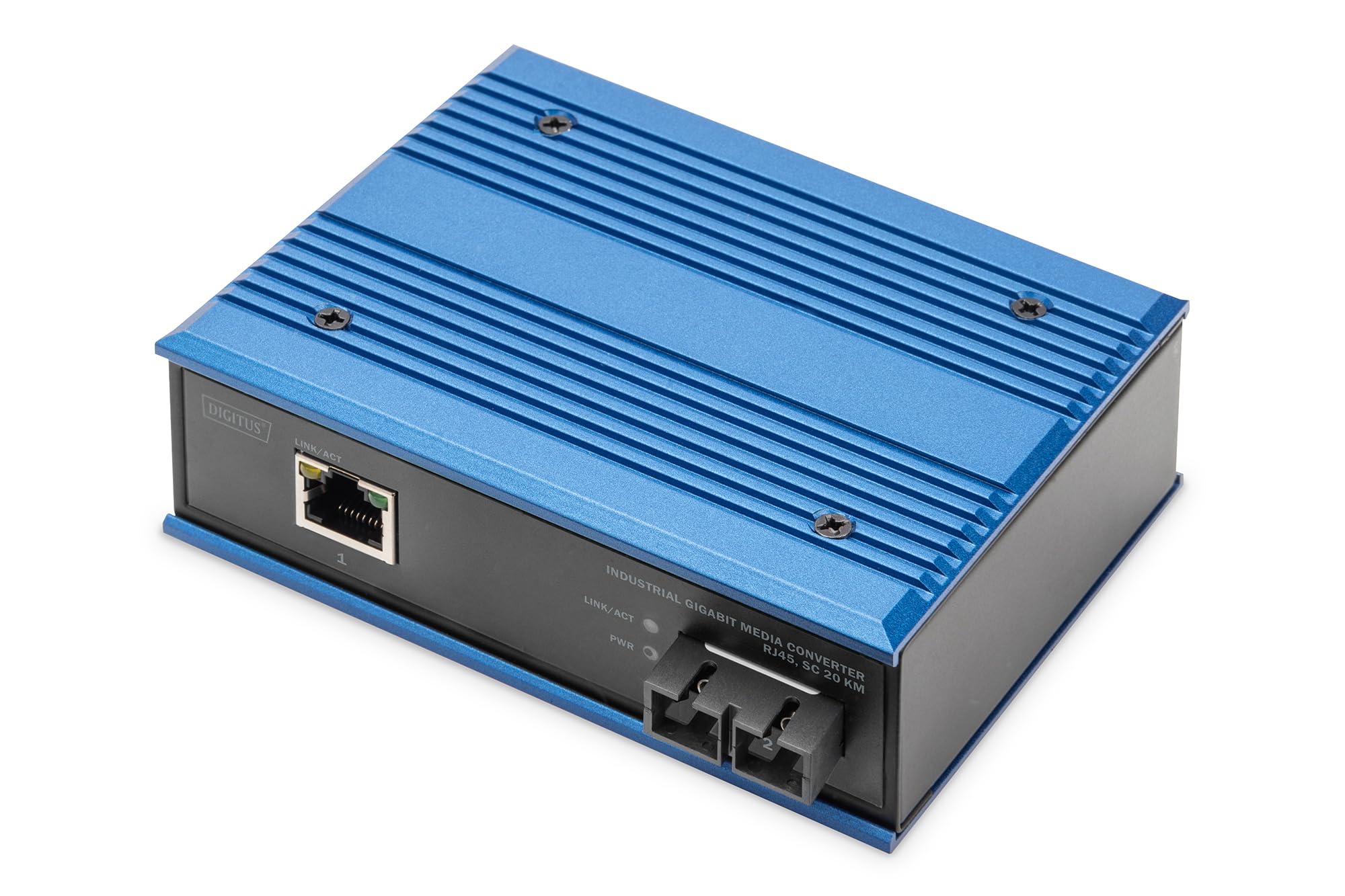 DIGITUS Industrieller Gigabit Medienkonverter RJ45