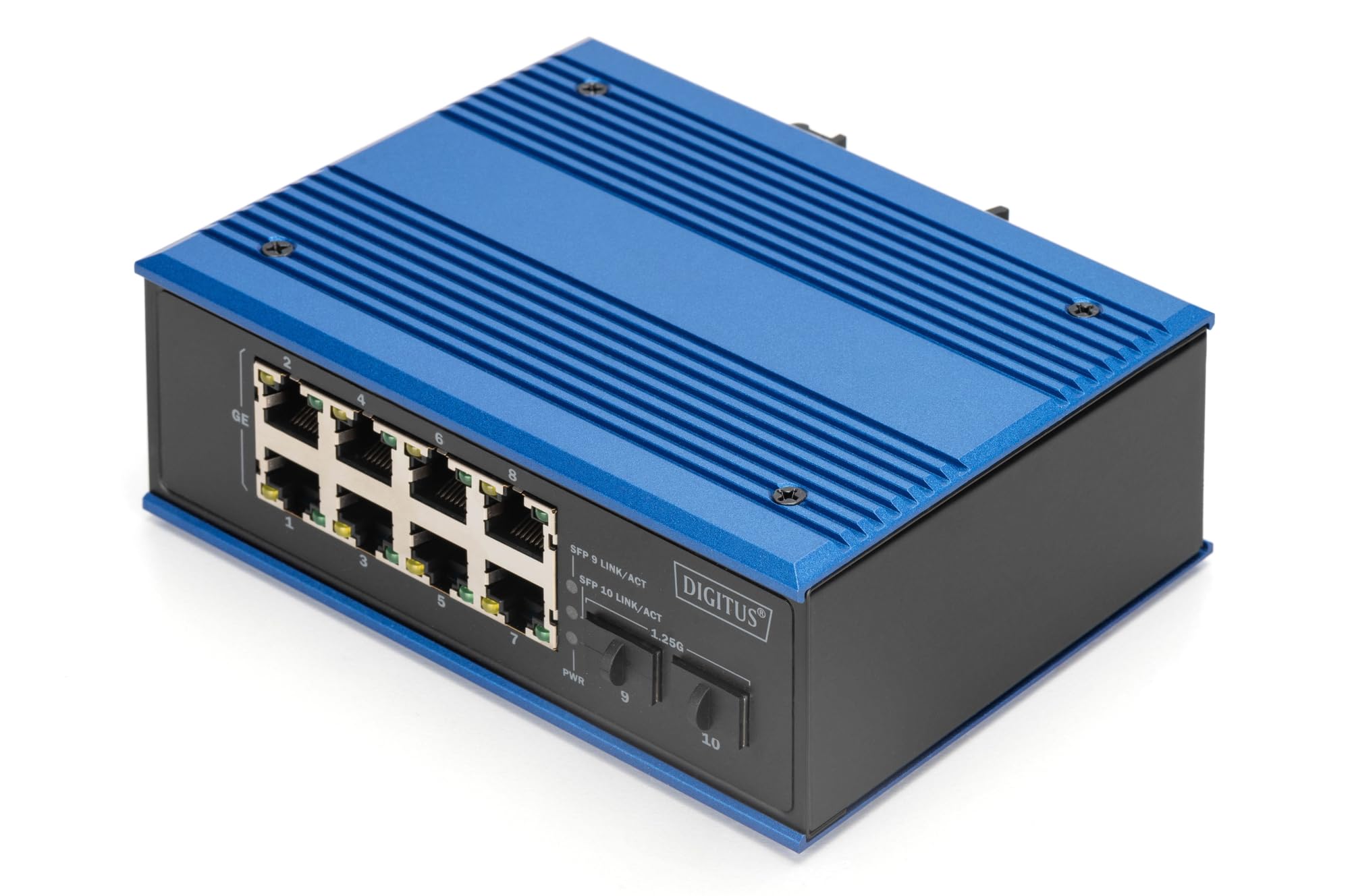 DIGITUS Industrial 8+2-Port Gigabit Ethernet PoE