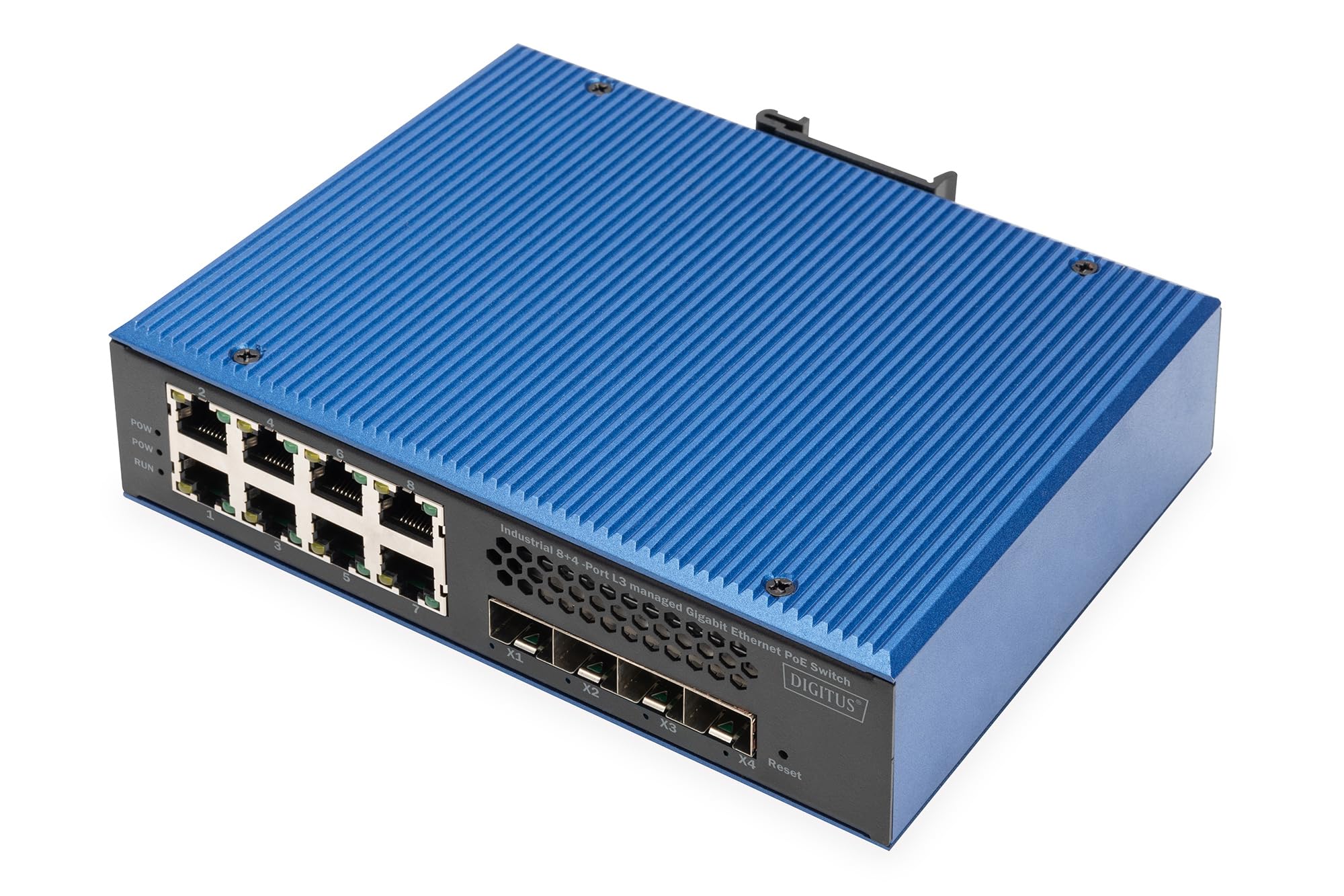 DIGITUS Industrial 8 + 4 10G Uplink Port L3 managed Gigabit