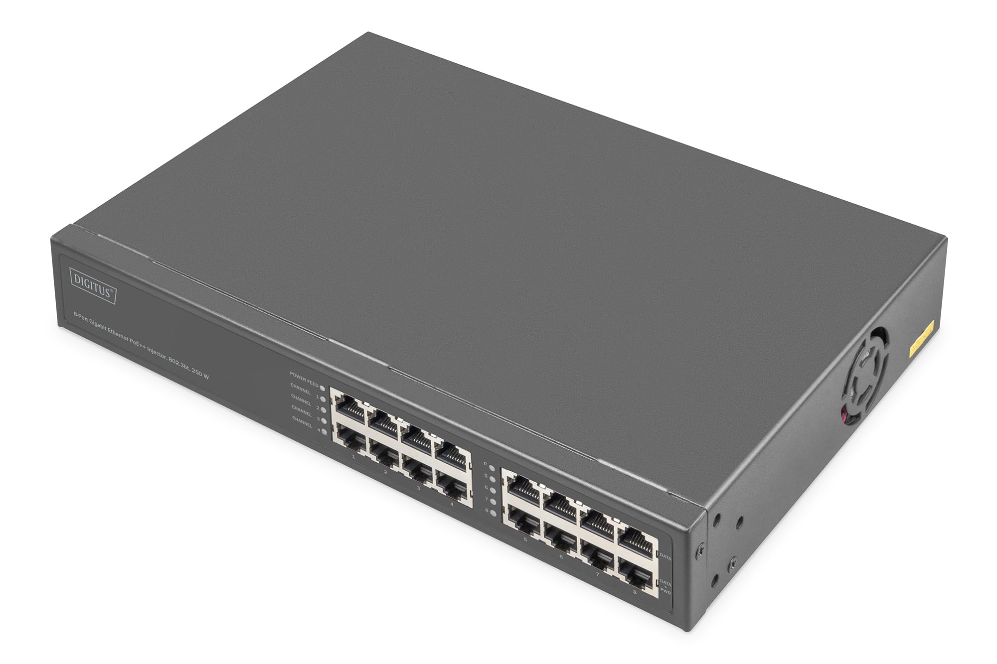DIGITUS 8-Port Gigabit Ethernet PoE Injektor