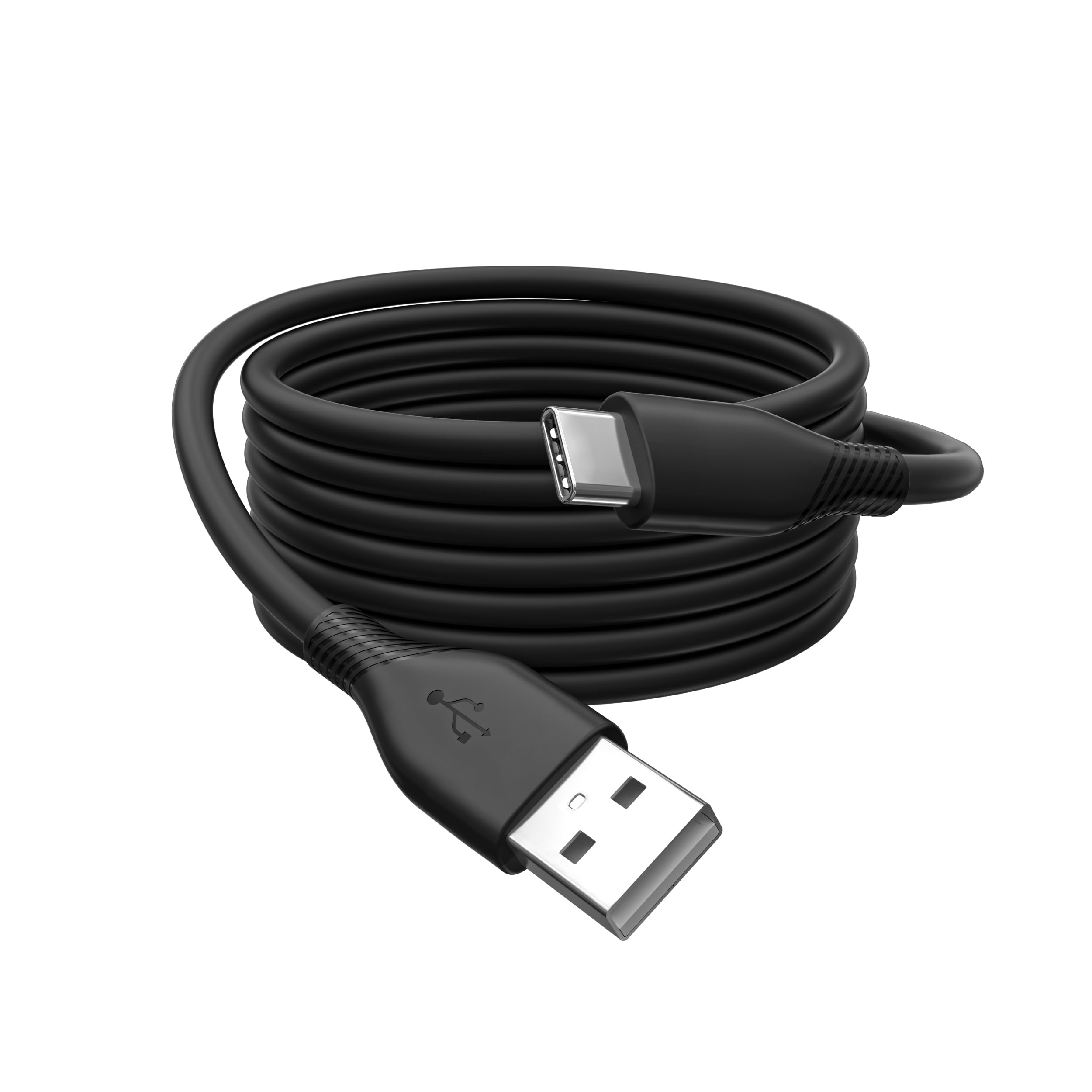 DIGITUS USB-A > USB-C 2.0 (ST-ST) 0.5m Ladekabel Silikon 60W Schwarz