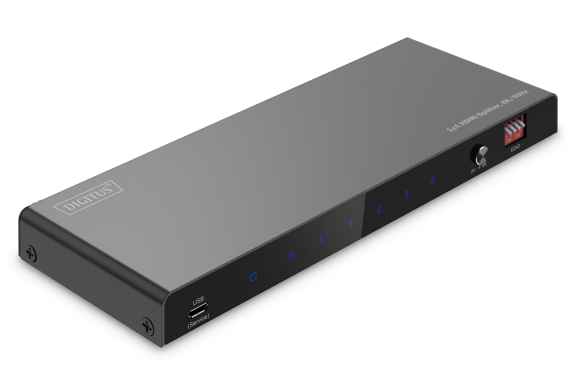 DIGITUS DIGITUS Splitter HDMI 1x4 8K/60Hz Toslink,Stereo,EDID Contr.