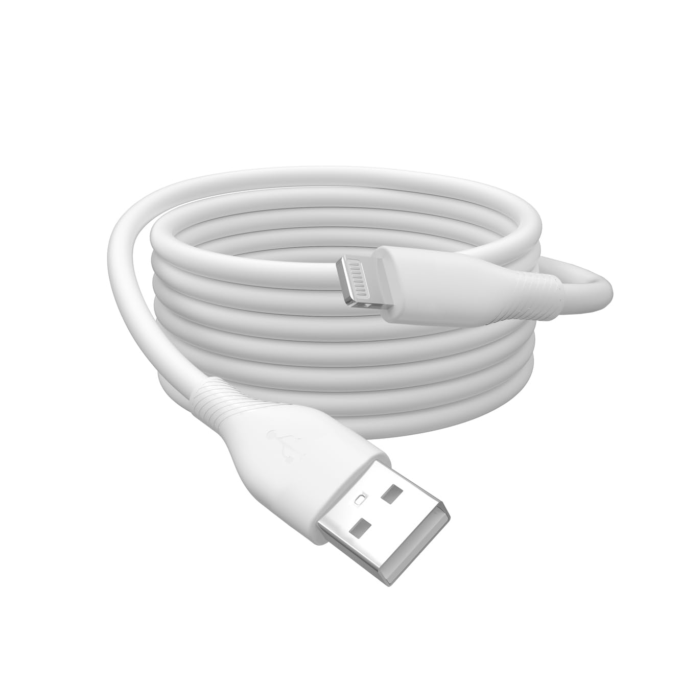 DIGITUS DIGITUS USB 2.0 Kabel Typ A-Lightning Silikon 0,5m MFI  weiß