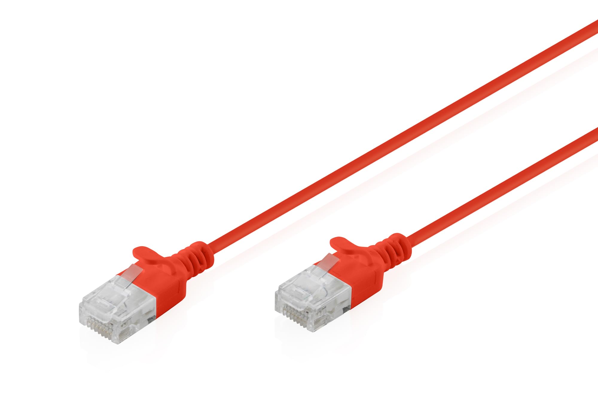 DIGITUS DIGITUS Patchkabel CAT 6 U-UTP Slim 0,3m Rot