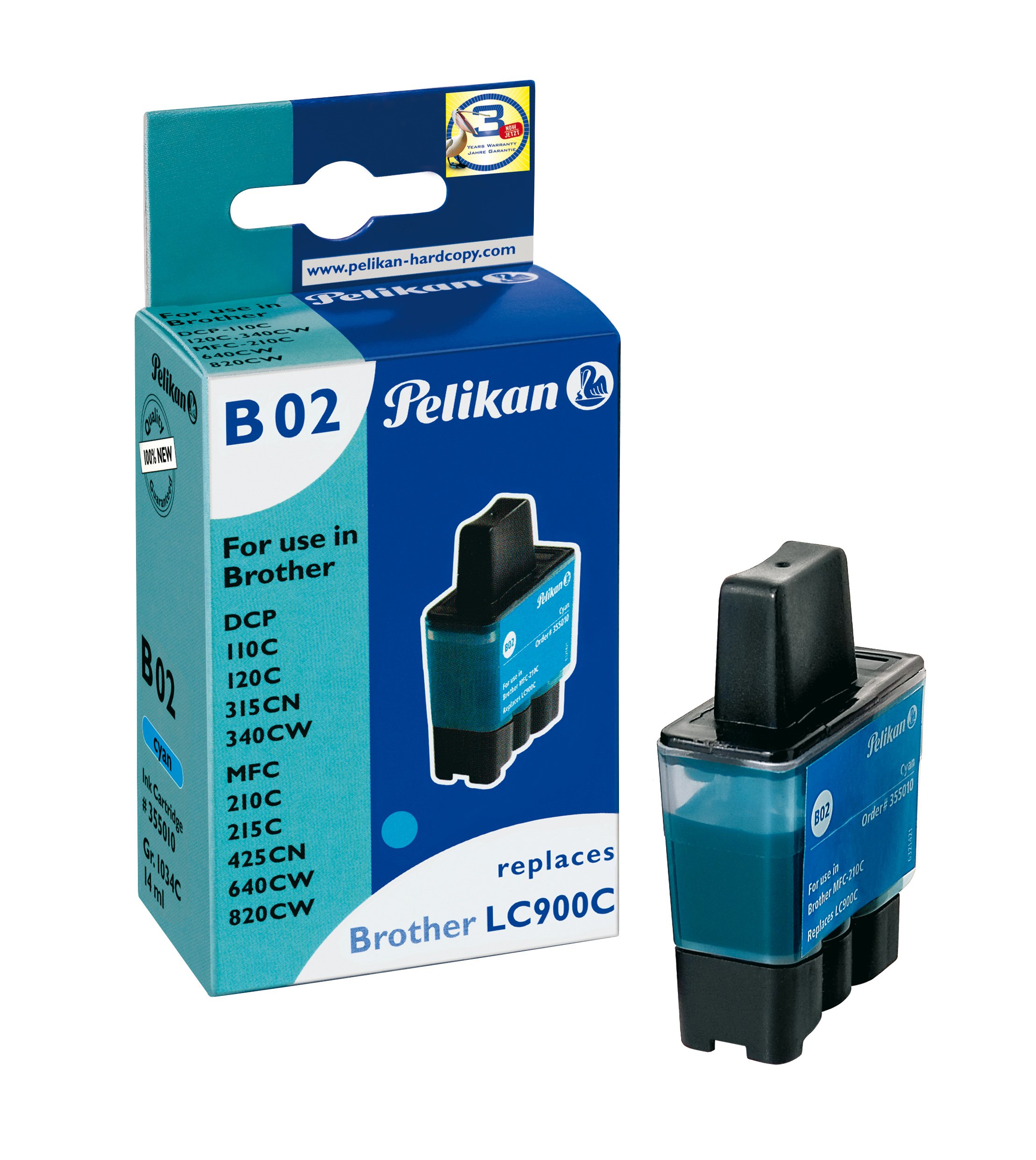 GENERIQUE Cartouche d'Encre Compatible LC900C/950C pour Brother - Cyan