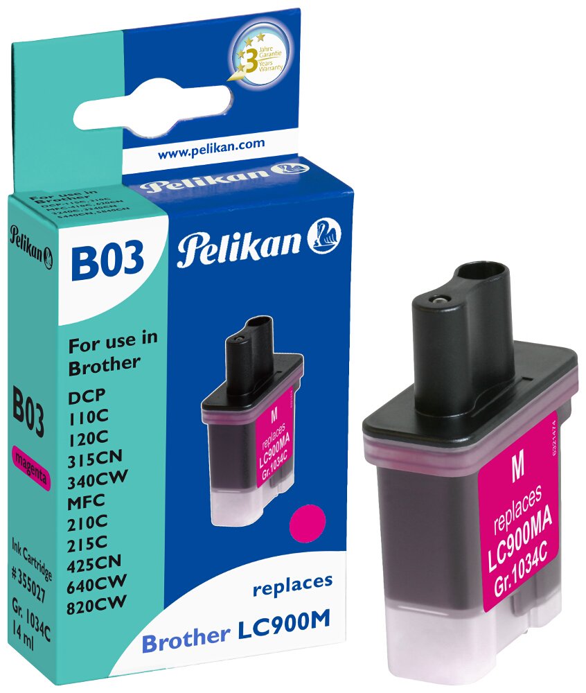 GENERIQUE Cartouche d'Encre Compatible LC900M/950M pour Brother - Magenta