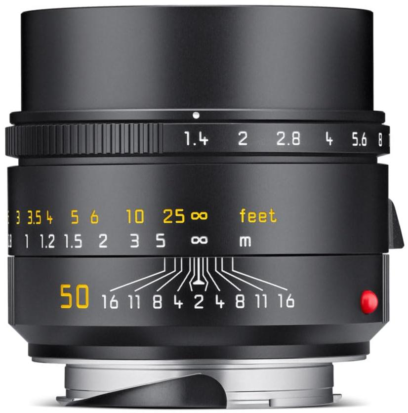 Leica Objectif hybride Summilux M 50mm f/1.4 ASPH finition adonisée noir