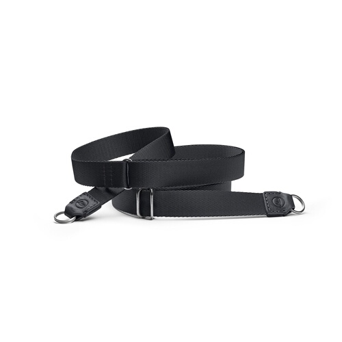 Leica Carrying Strap, fabric, leather, black