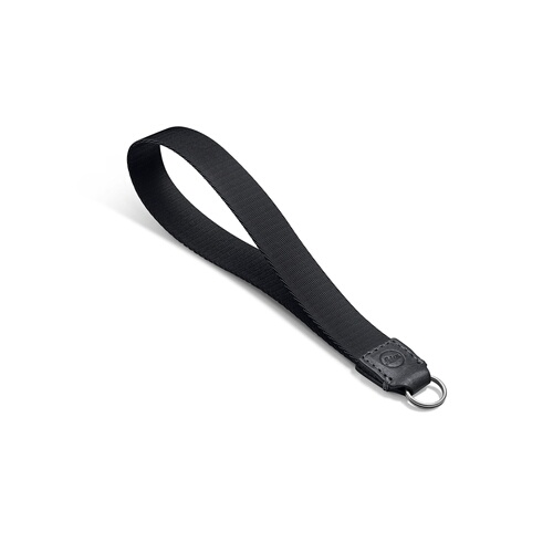 Leica Wrist Strap, fabric, leather, black