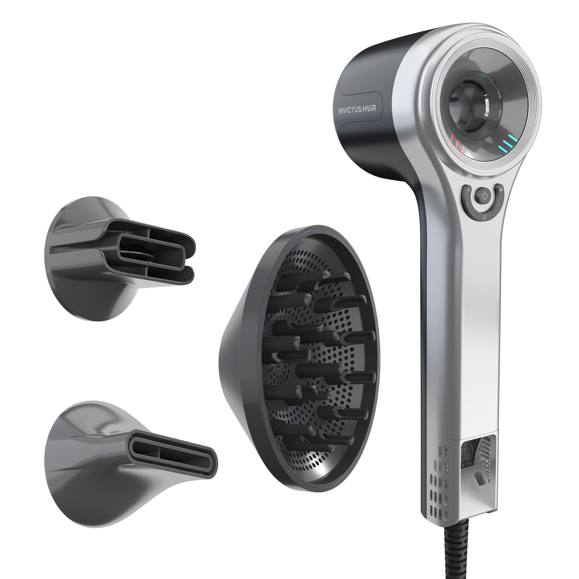 GENIUS INVICTUS Hair D7 Haartrockner Set 4-tlg, 1600 W, sr