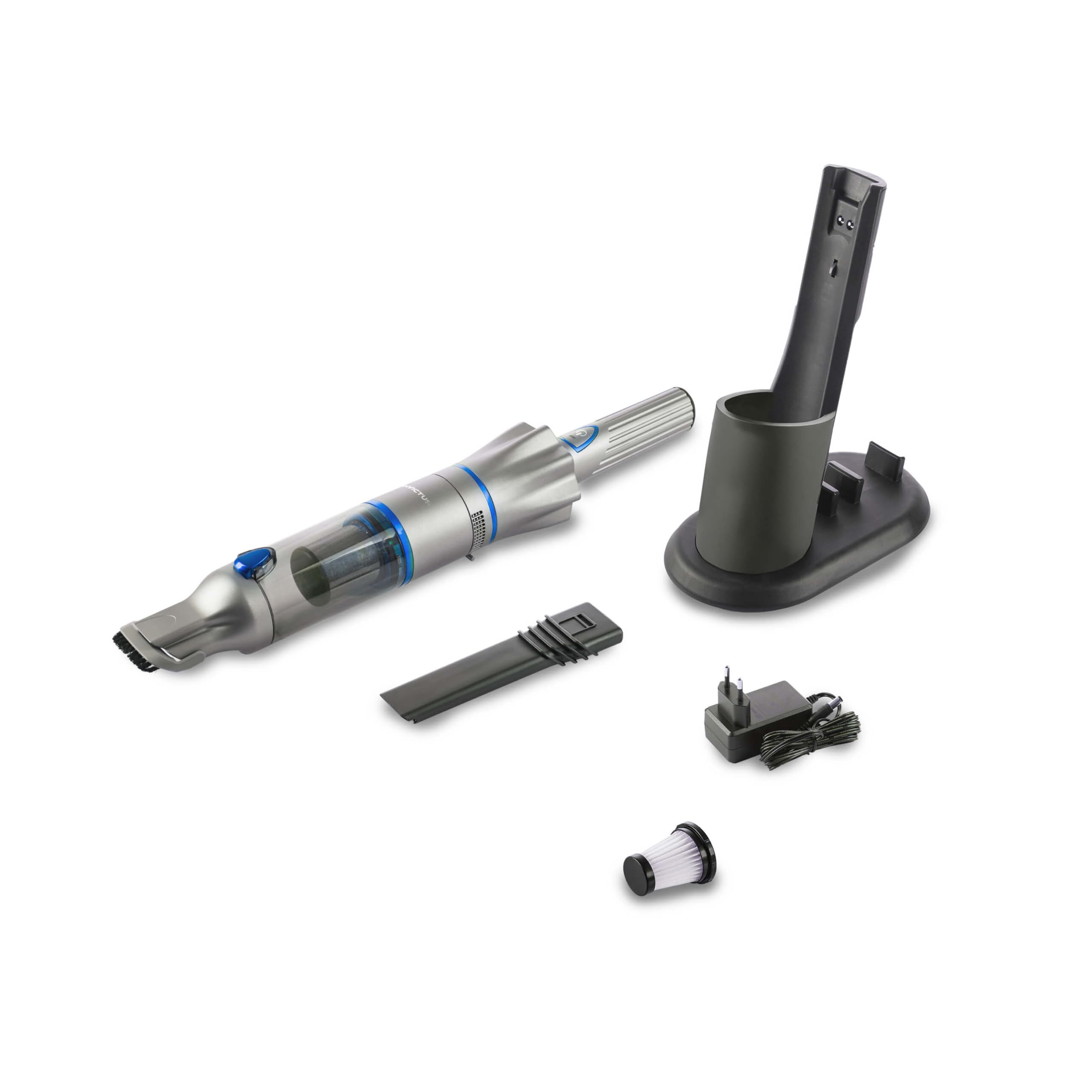 GENIUS INVICTUS ONE 2.0 Handstaubsauger Set 9tlg HEPA SE dunkelblau