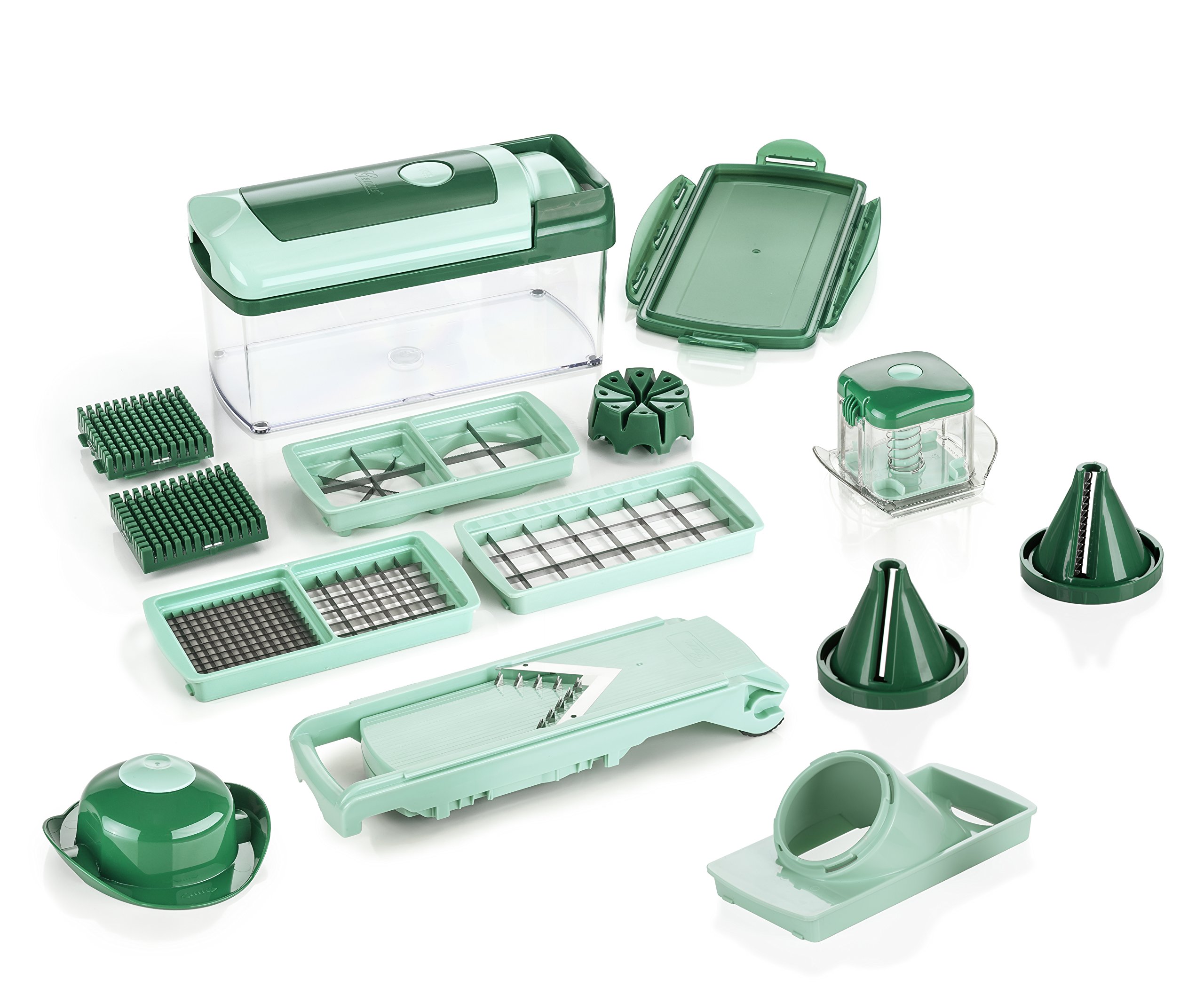 GENIUS Nicer Dicer Fusion Julietti Set 16-tlg. mintgrün