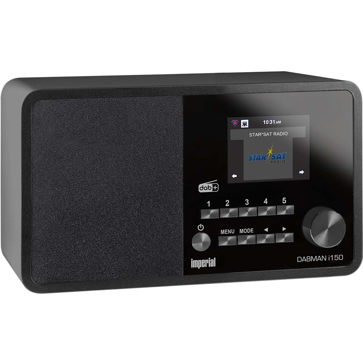 Imperial DABMAN i150 Radio hybride compacte pour Internet / DAB+ / FM Noir