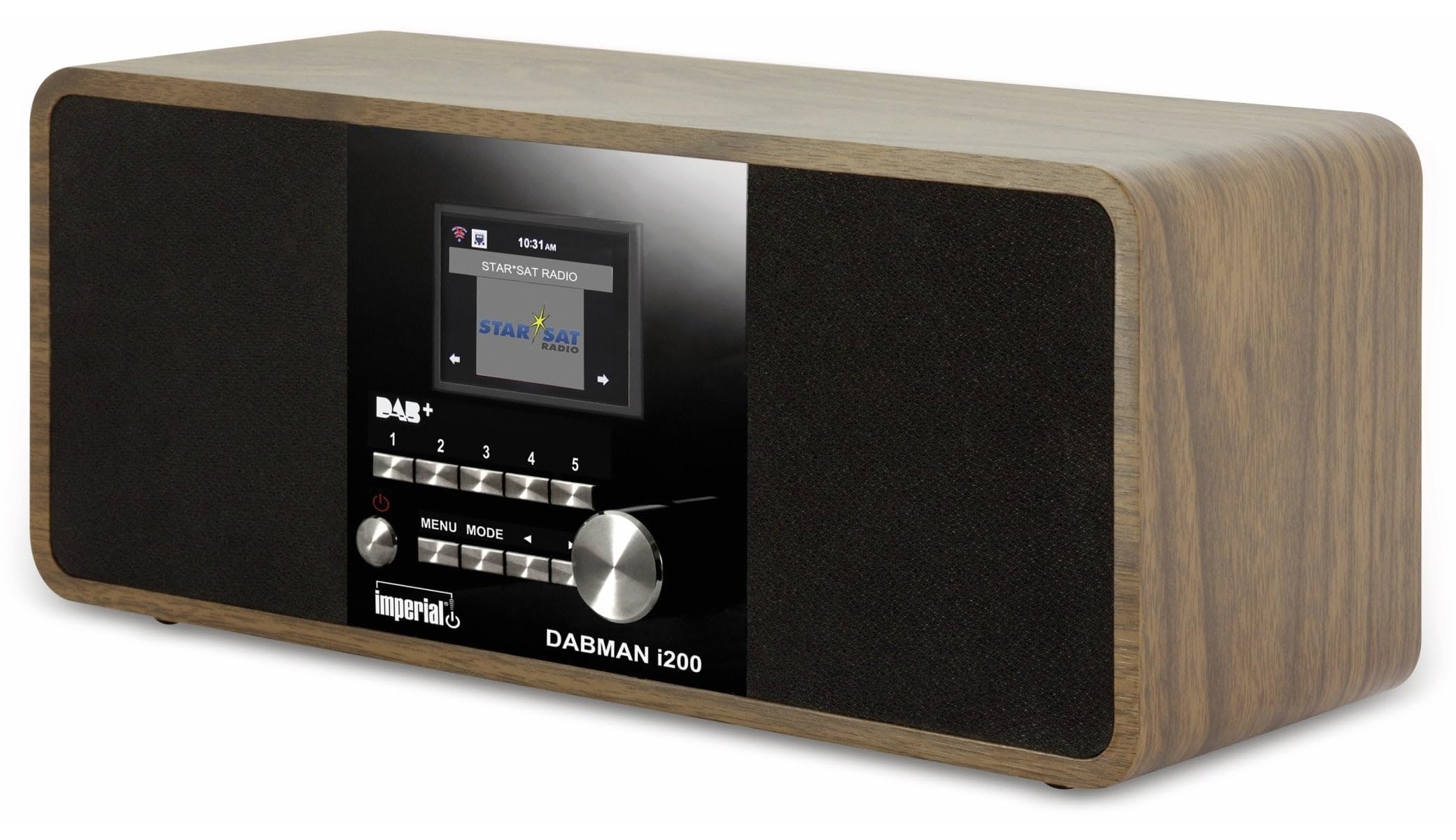 Imperial DABMAN i200 Radio stéréo multifonctionnelle DAB+ / FM / Internet aspect bois