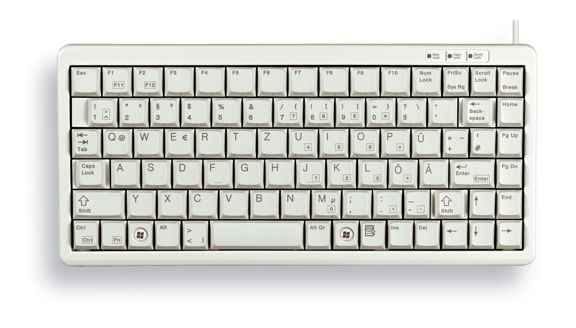 Cherry CHERRY Compact Keyboard USB PS/2 grey (GB)