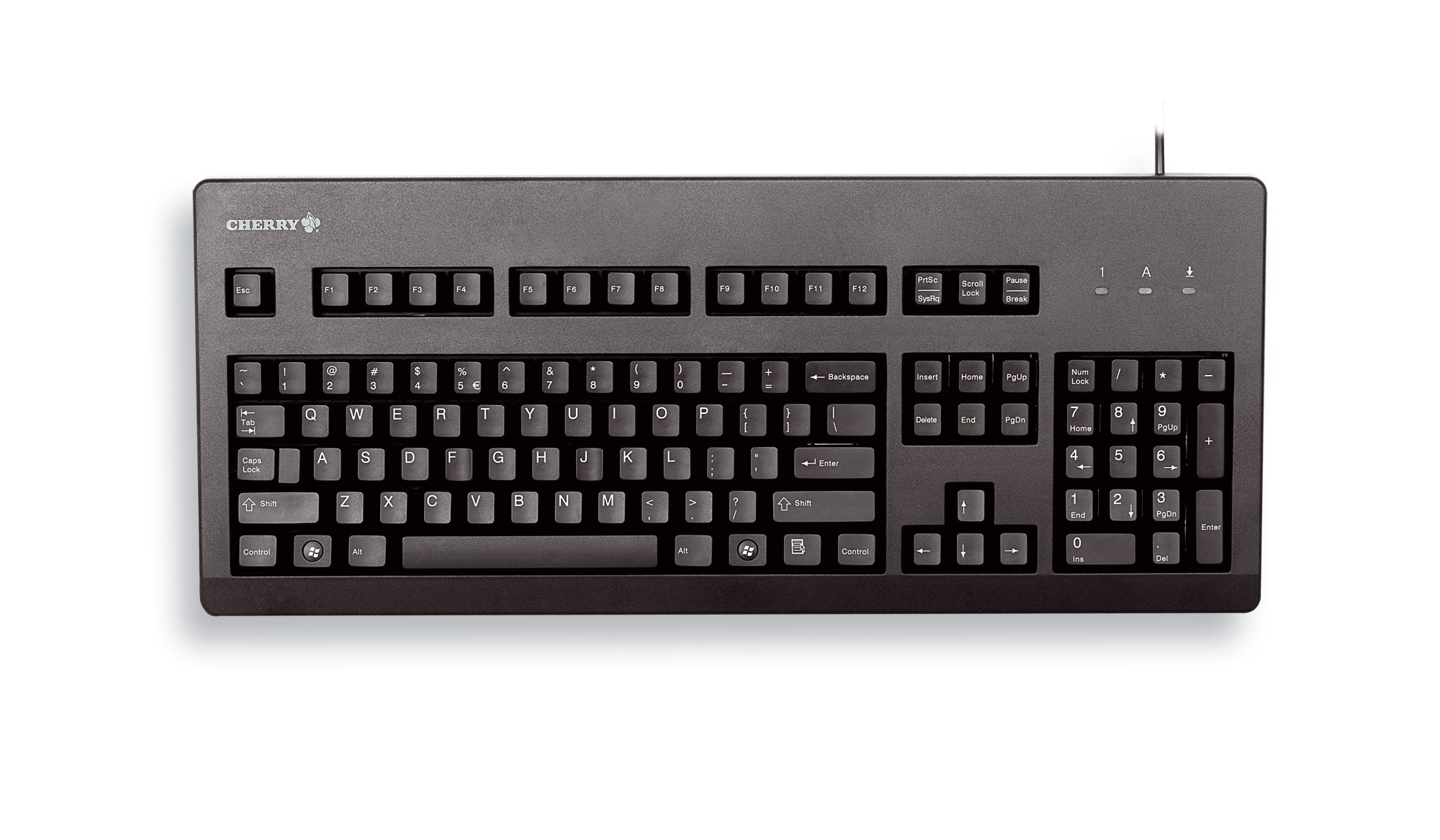 Cherry Standard corded Keyboard linear USB black (US)