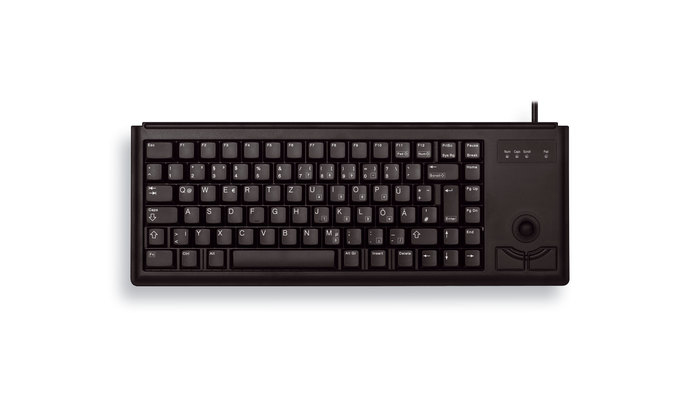 Cherry Keyboard trakball USB black Qwertyclavier Trackball Noir