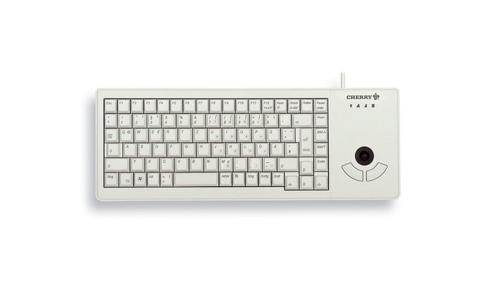 Cherry XS Trackball Keyboard corded USB lightgrey (DE)