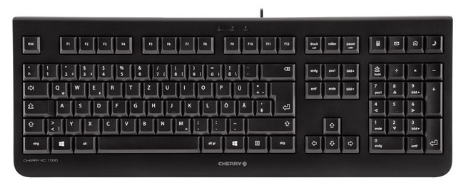 Cherry KC1000 corded Keyboard black (CH)
