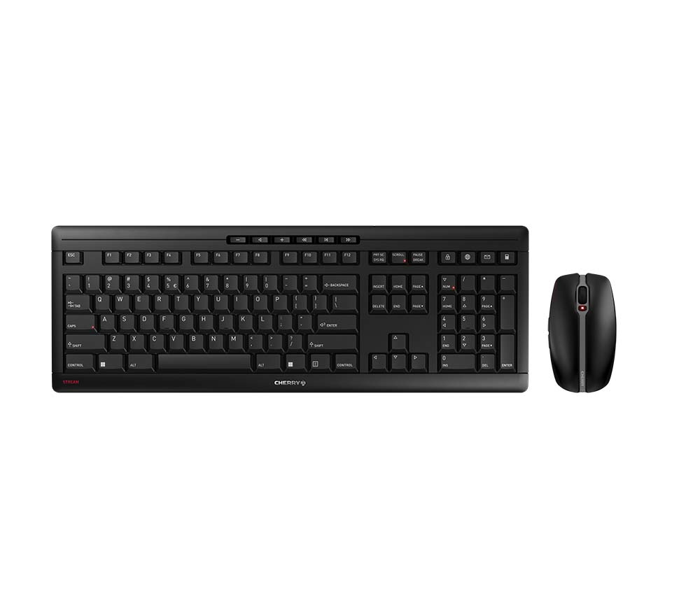 Cherry  Stream Desktop Keyboard and Mouse Black (EU)