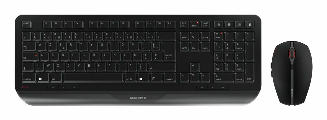 Cherry GENTIX DESKTOP Ensemble sans fil clavier/souris USB noir (FR)