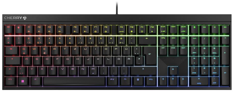 Cherry Clavier de jeu, USB, RVB, MX NOIR