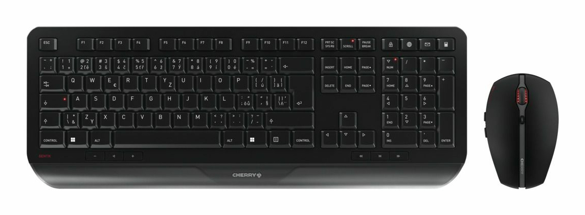 Cherry GENTIX Wireless Keyboard and Mouse Desktop Black (CS)