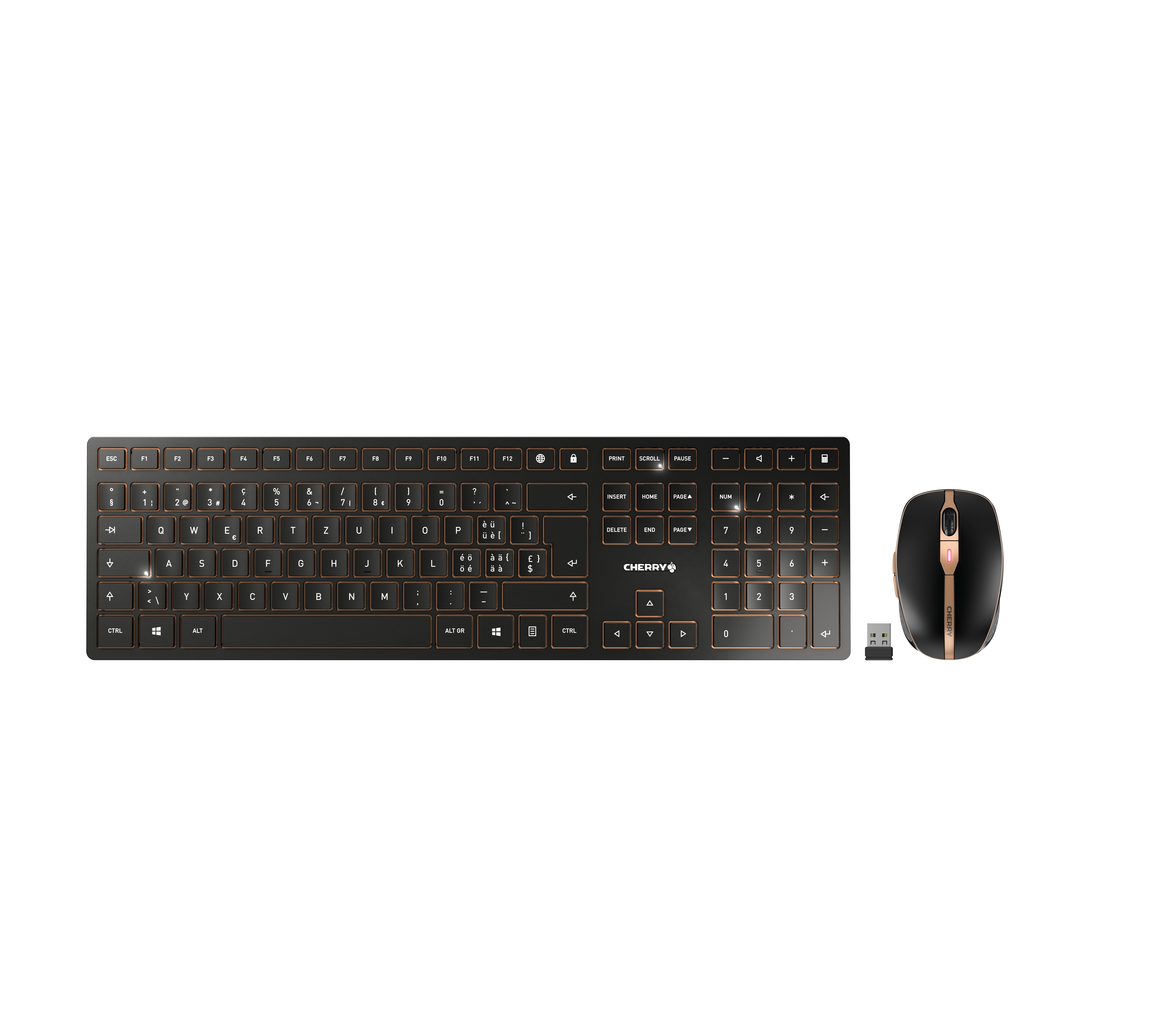 Cherry DW 9100 Slim Wireless Keyboard and Mouse (CH)