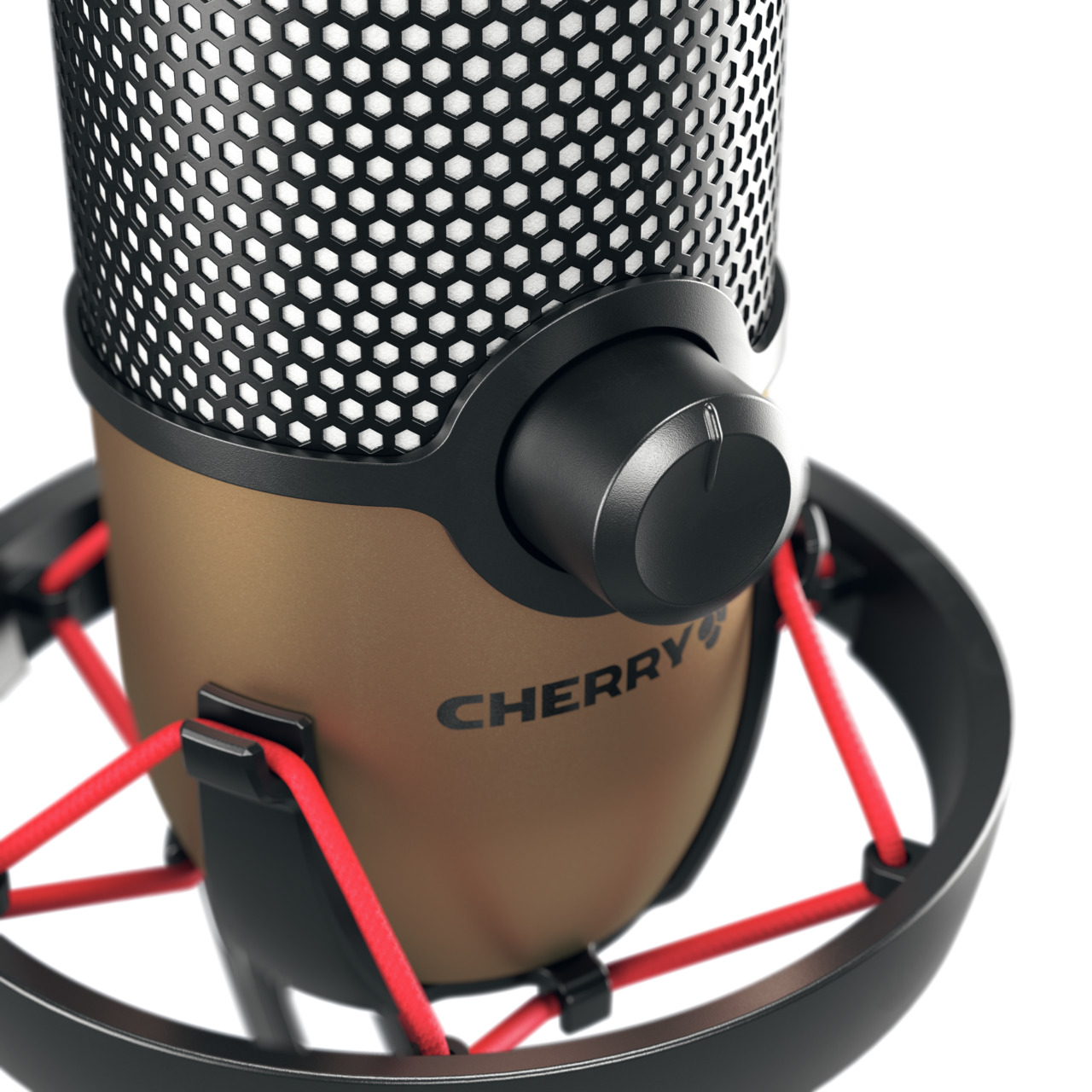 Cherry UM 9.0 PRO RGB Microphone USB omnidirectionnel avec Shock Mount et RGB
