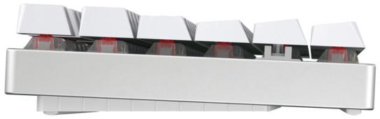 Cherry Clavier de jeu, sans fil, RVB, MX RED, blanc, FR