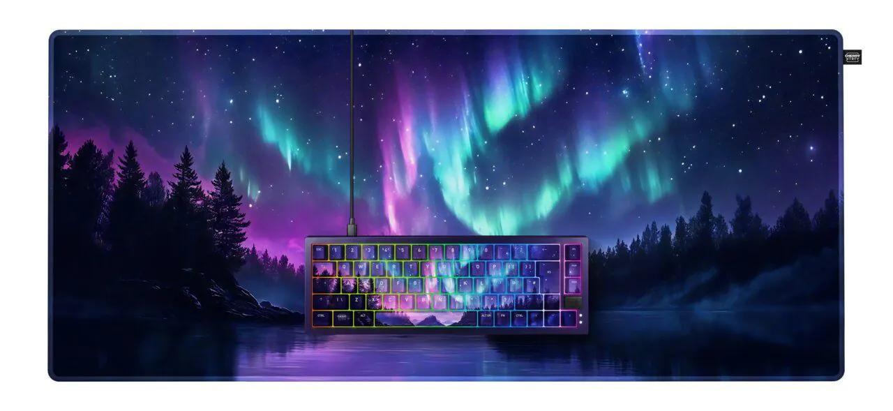 Cherry CHERRY XTRFY Gaming Keyboard+Mousepad Northern Light Bundle