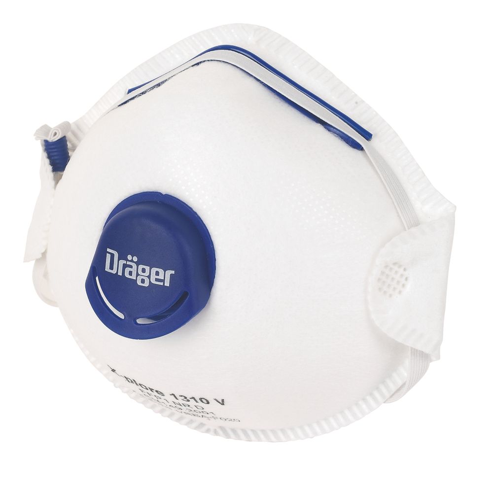 Draeger Masques antipoussière à soupape à cloche X-Plore 1310V P1, lot de 10