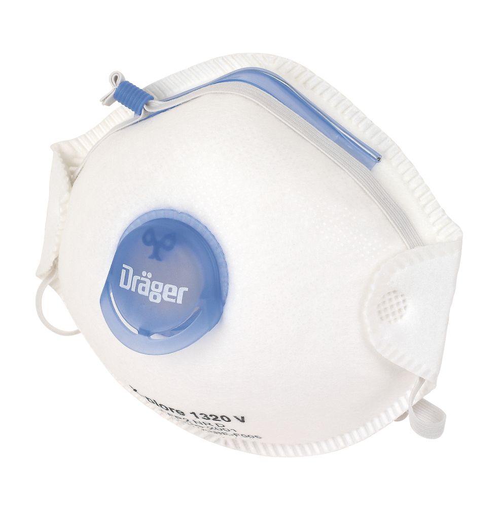 Draeger Masques antipoussière à soupape à cloche X-Plore 1320V P2, lot de 10