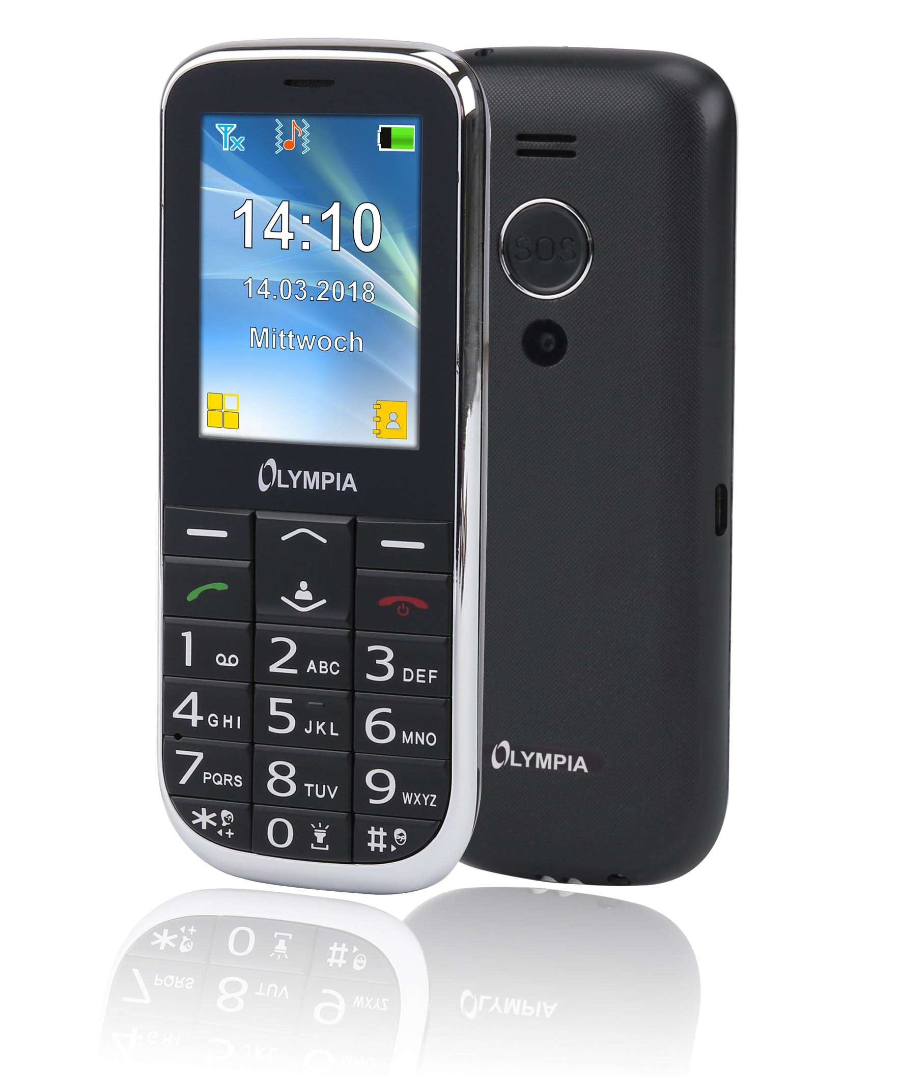 Olympia Mobiltelefon Joy II extragroße Tasten schwarz