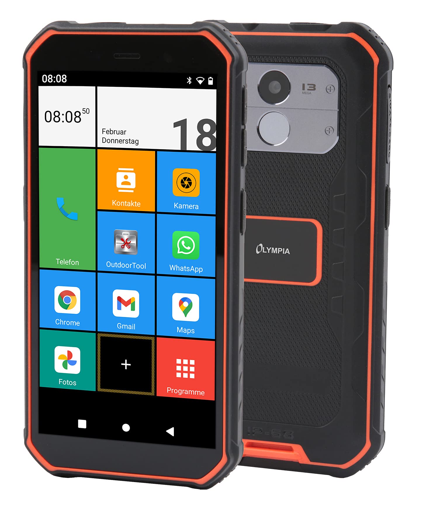 Olympia Smartphone   TREK Outdoor/IP68                 sw/or