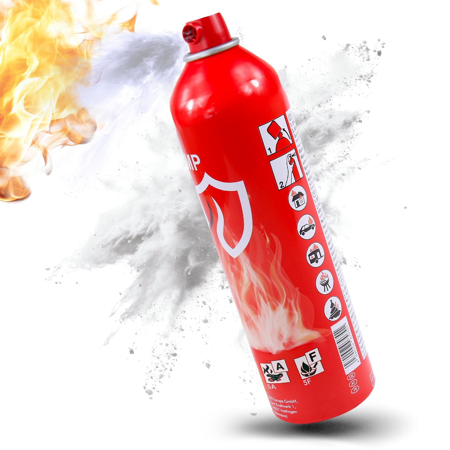 Olympia Olymp Feuerlöschschaum/-Spray im 12er Display            rot