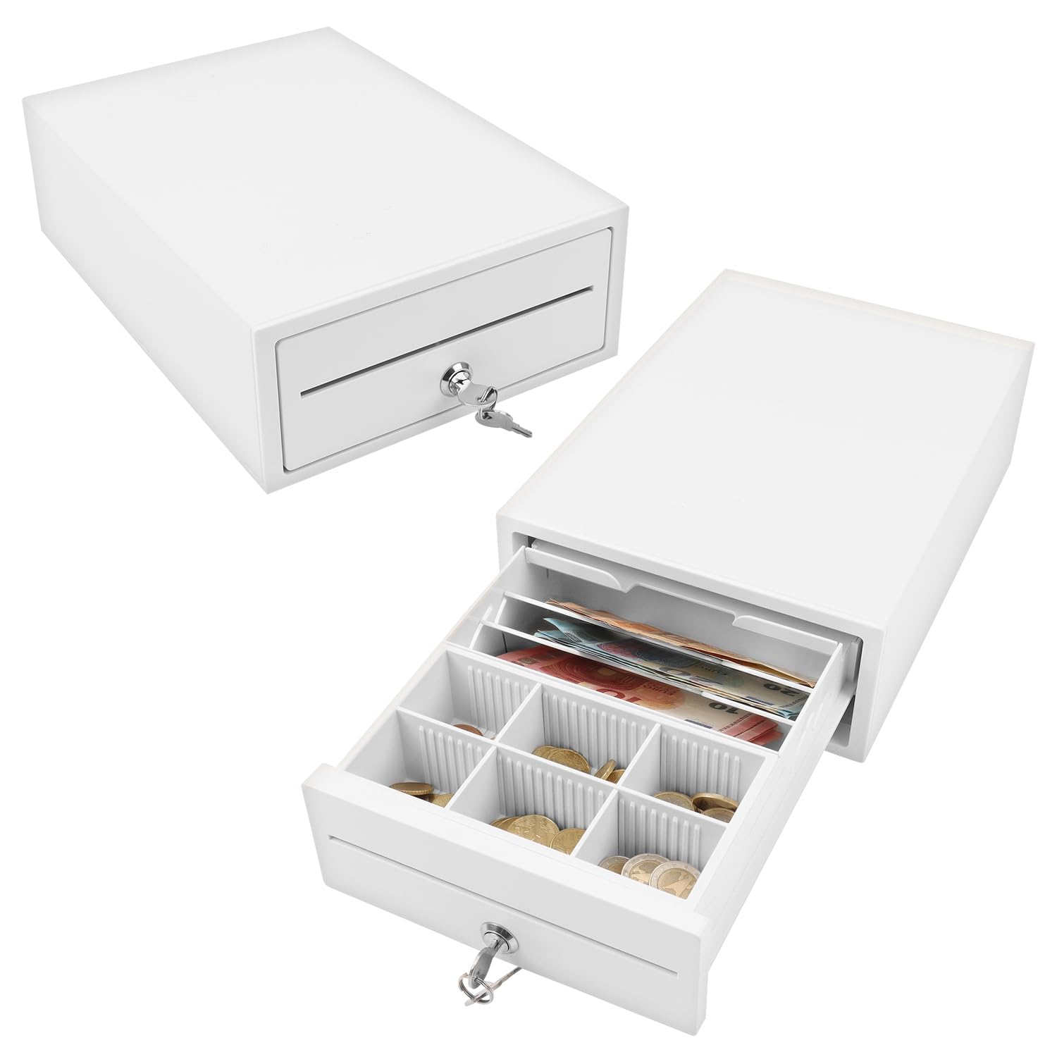 Olympia Kassenlade 208 mini                            weiss