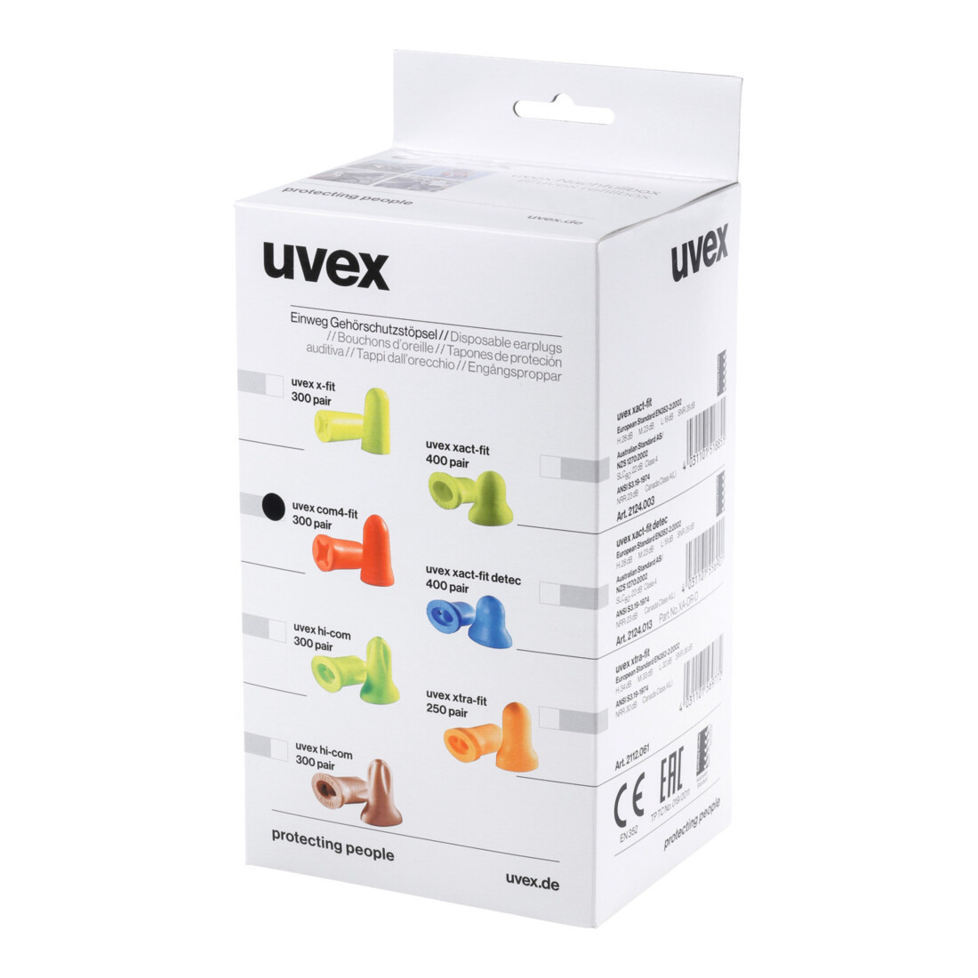 Uvex UVEX Jeu de bouchons antibruit com4-fit, Type: R300