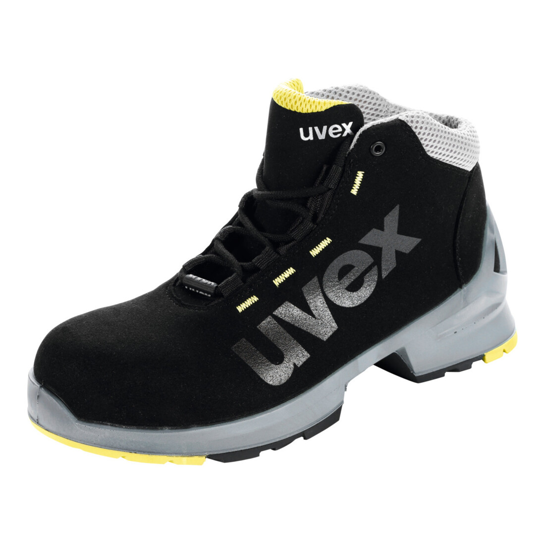 Uvex UVEX Chaussures hautes noires/jaunes  1, S2, Pointure EU: 45