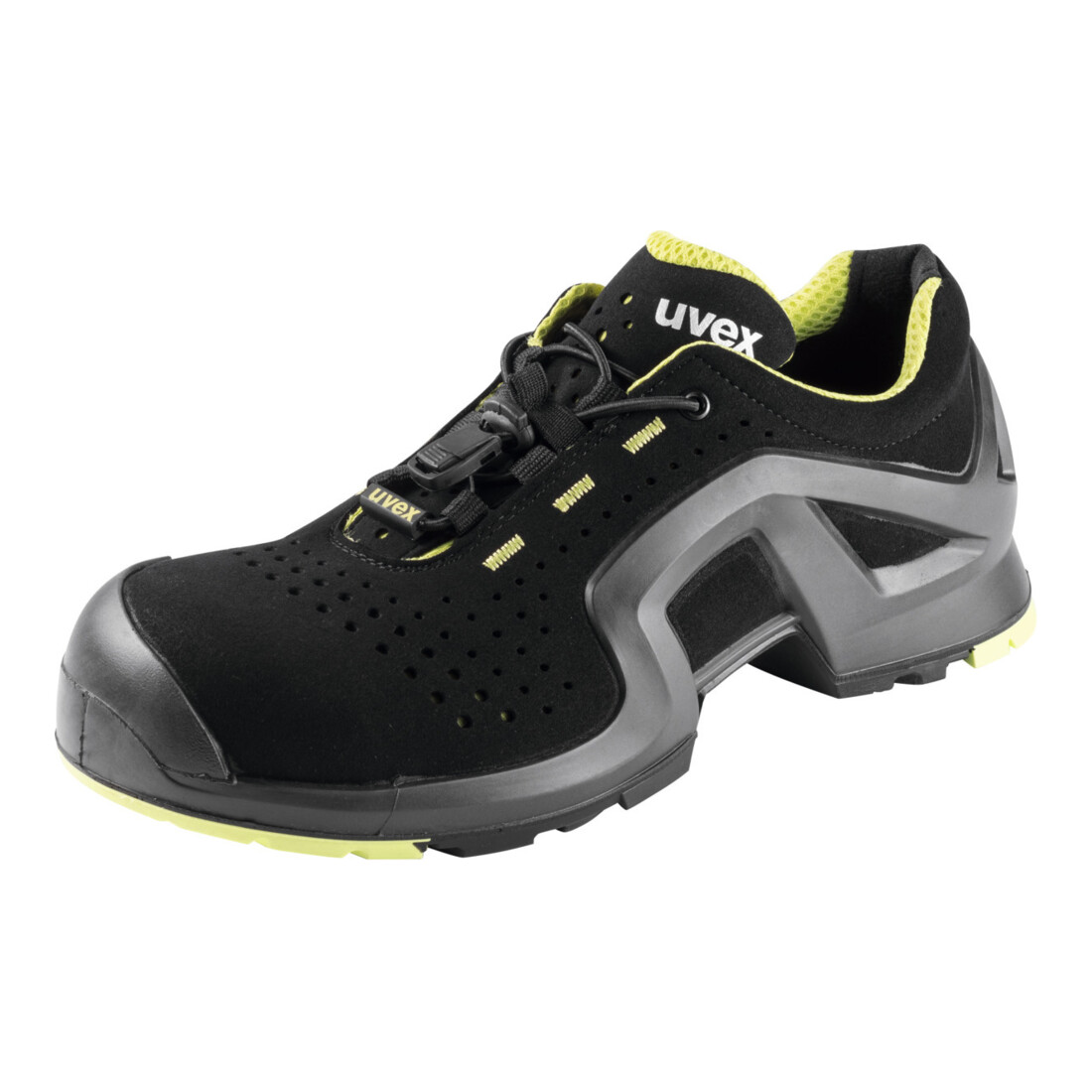 Uvex UVEX Chaussures basses noires/jaunes 1, S1P, Pointure UE: 42