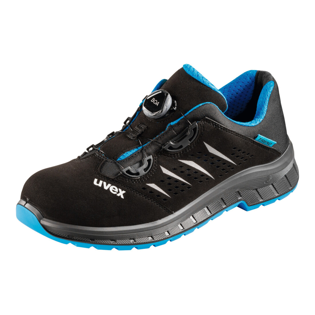 Uvex UVEX Chaussures basses noires/bleues 2 trend, S1P BOA, Pointure UE: 41
