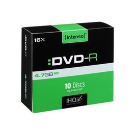 INTENSO INTENSO DVD-R 4,7 GB, slim case de 10 pièces