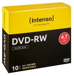 INTENSO DVD-RW 4,7GB 10 Slim Case