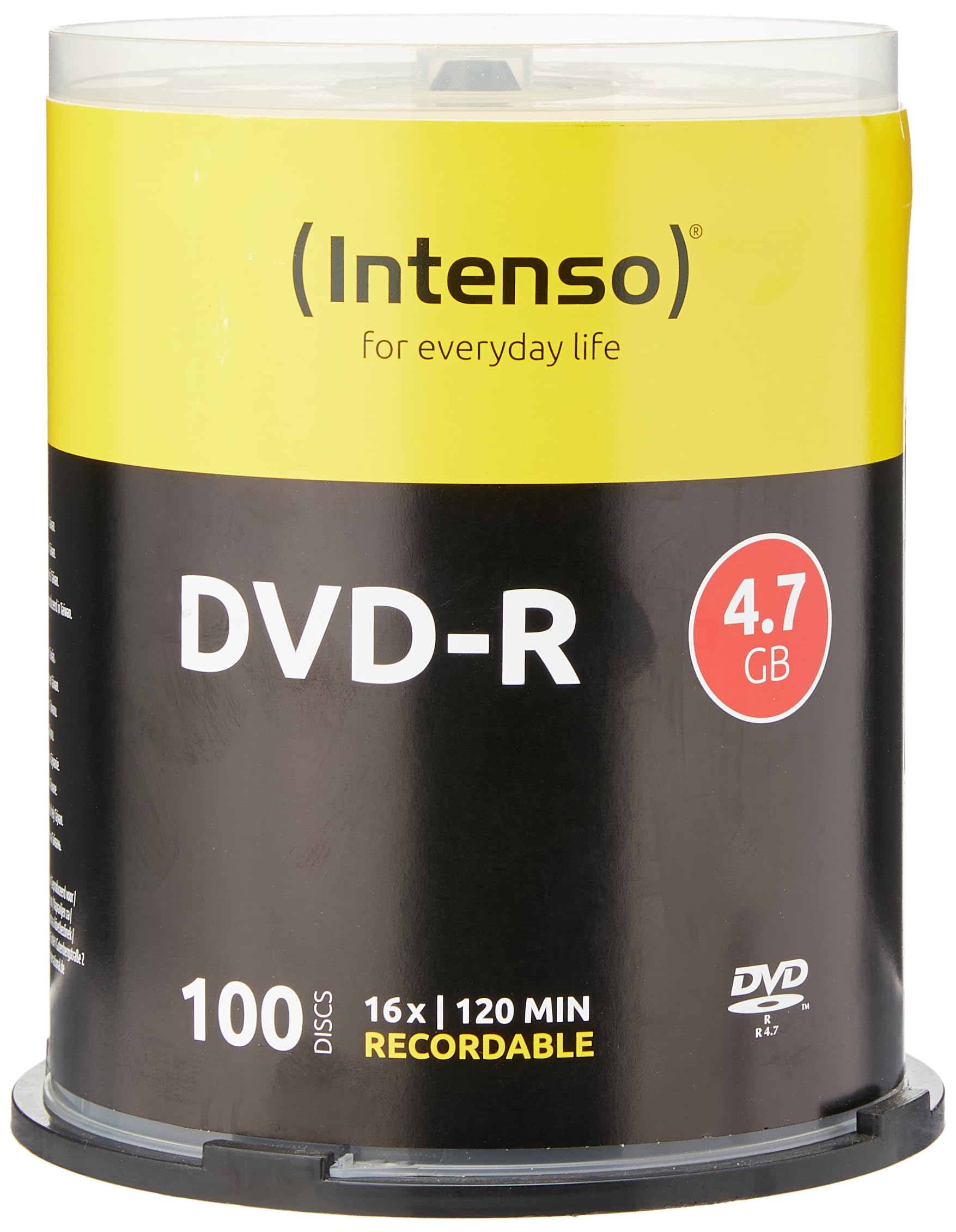INTENSO INTENSO DVD-R 4,7 GB, boite de 100 pièces