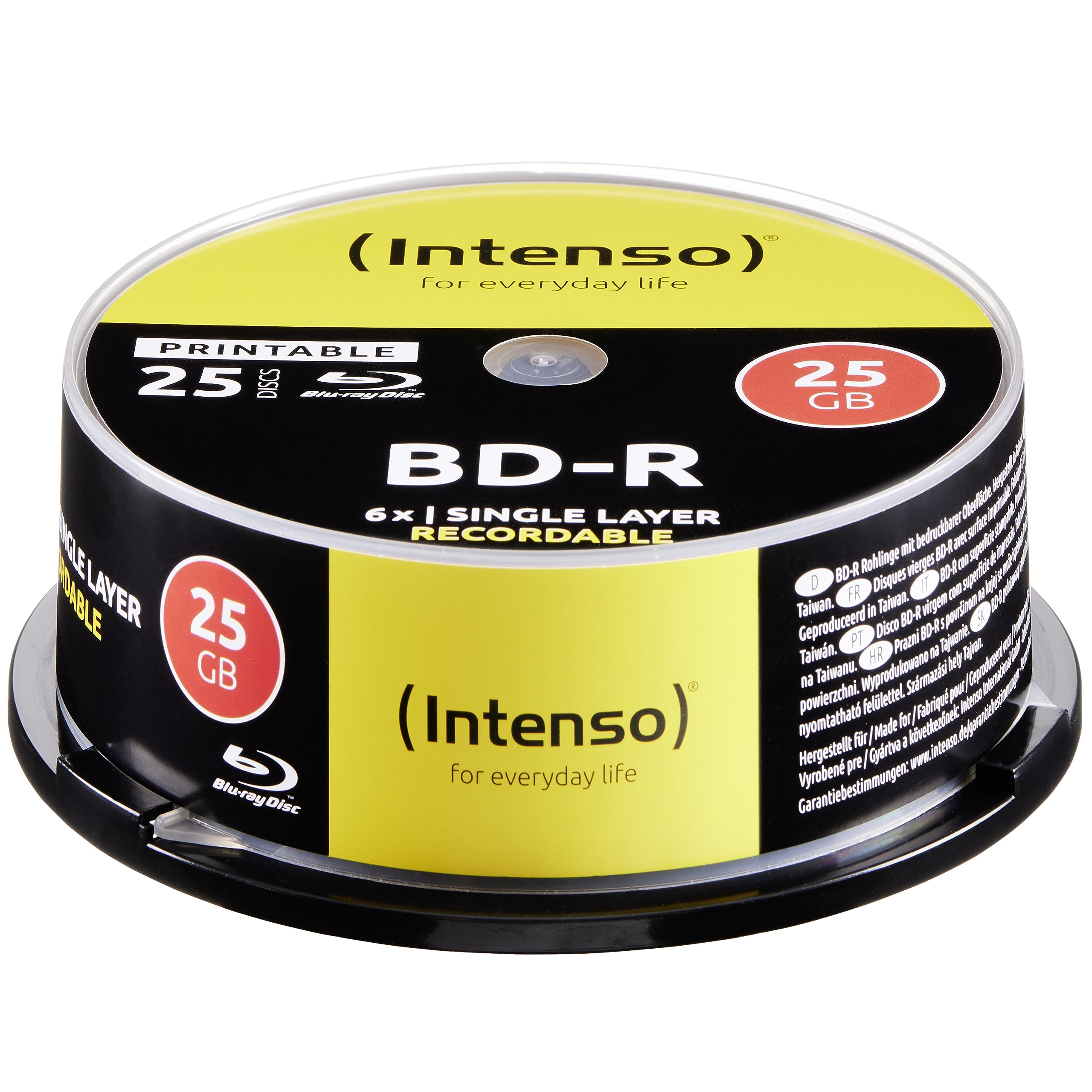 INTENSO INTENSO Blu-Ray 25 GO imprimables, boite de 25 pièces