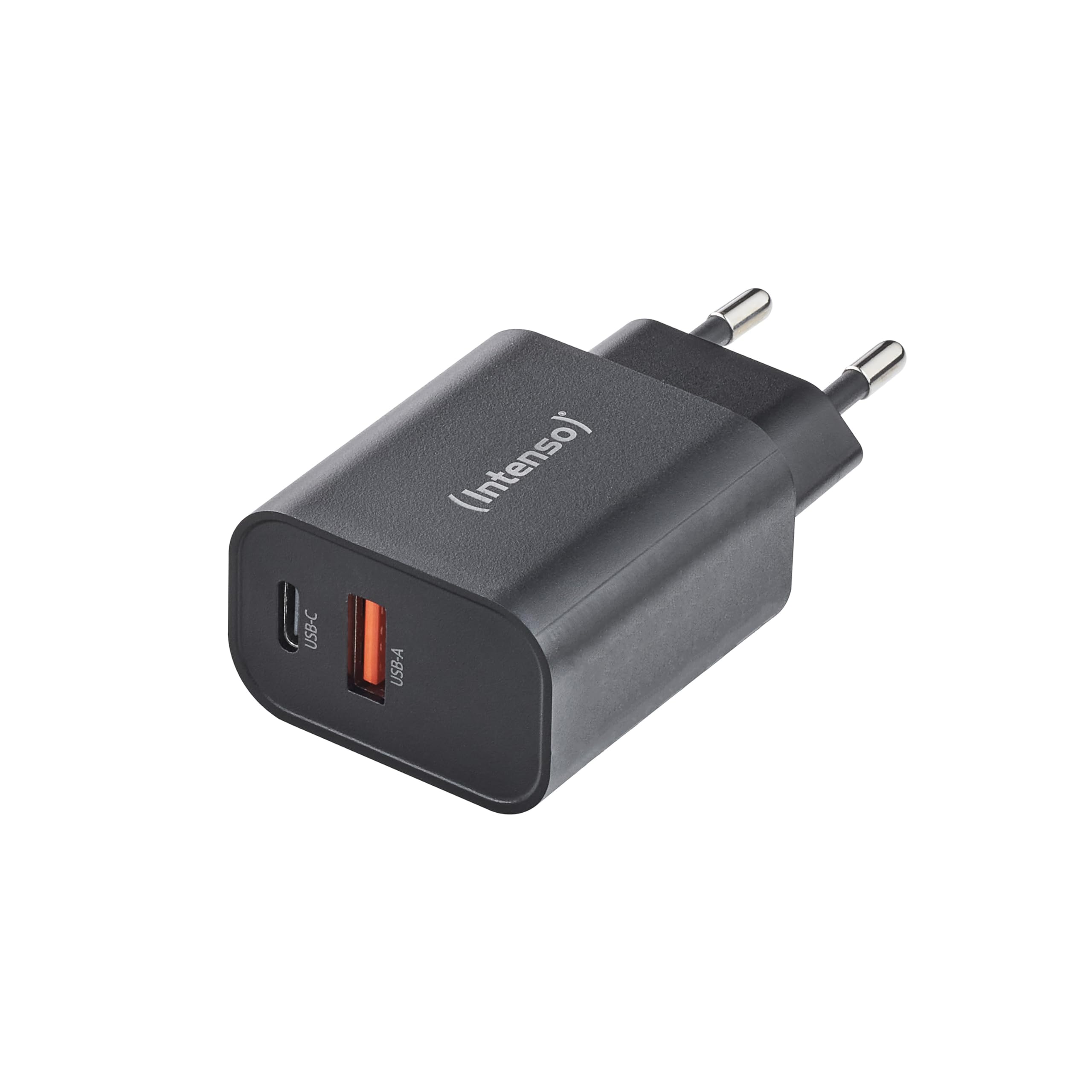 INTENSO Power Adapter 1x USB-A/1x USB-C 30W Black