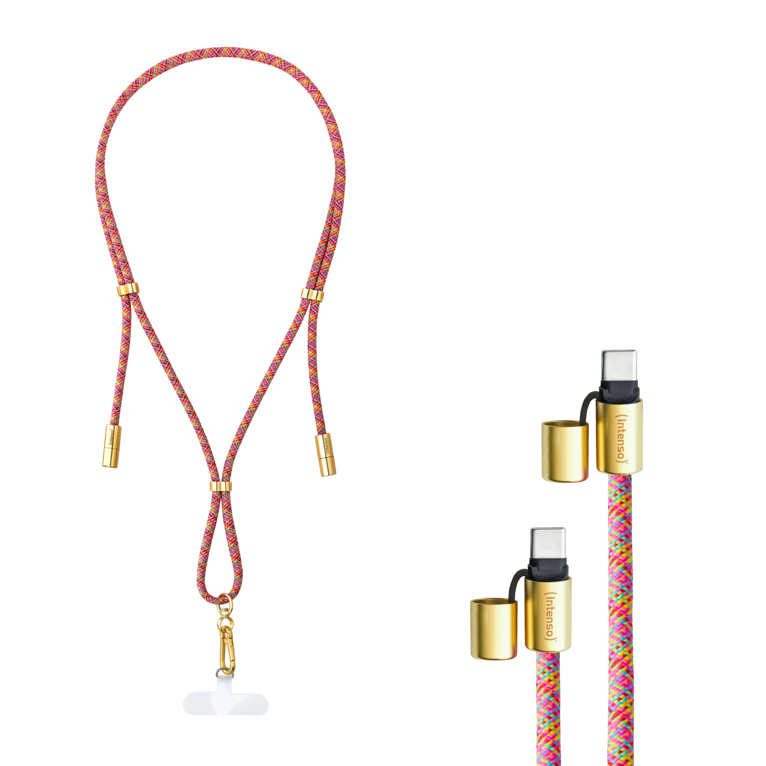 INTENSO Handykette et Lade-/Datenkabel Cell Phone Charging Lanyard