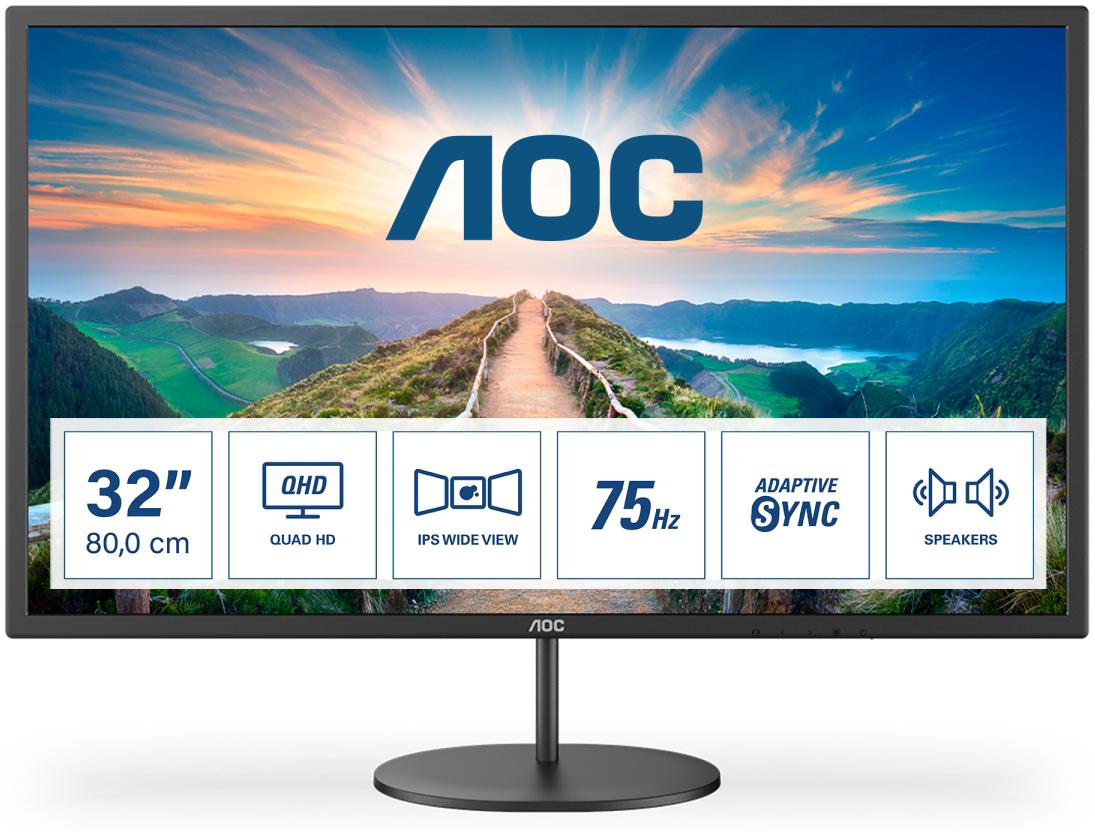 AOC 31,5'' IPS 2560x1440 75Hz 4ms Moniteur