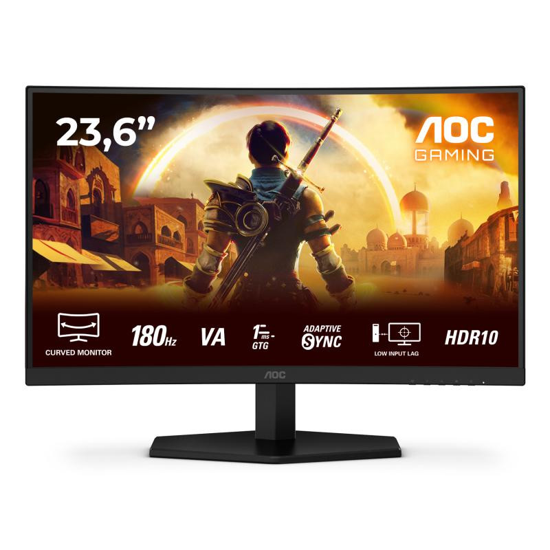 AOC Écran PC Gamer Incurvé C24G42E 24 Pouces Full HD